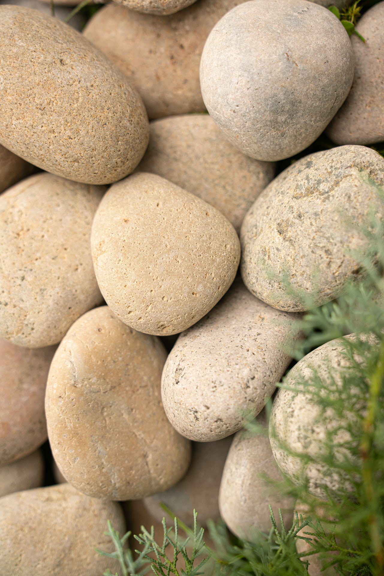 BUFF MEXICAN BEACH PEBBLES (40lbs bag)