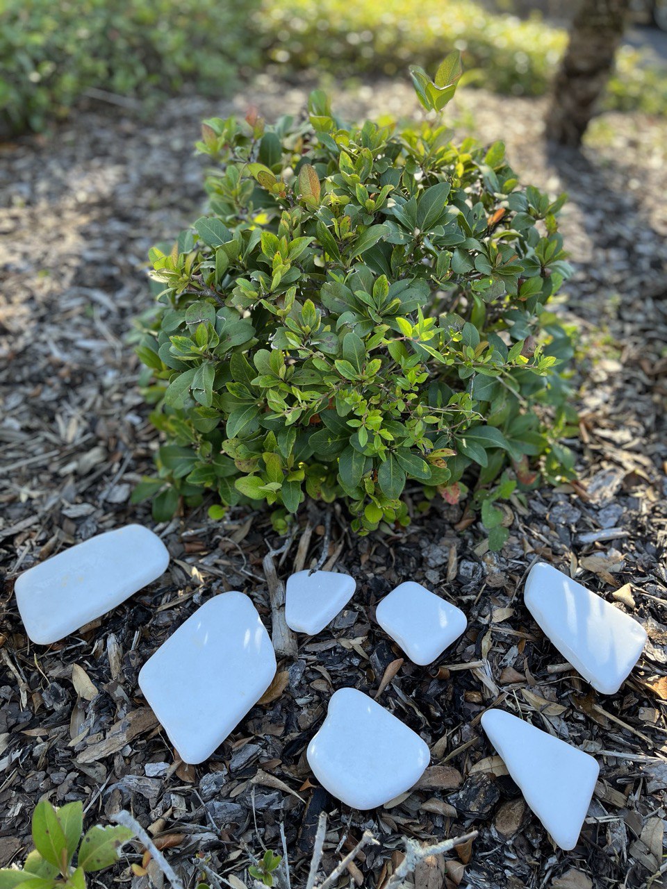 SNOW WHITE MARBLE FLATS (40lbs bag)