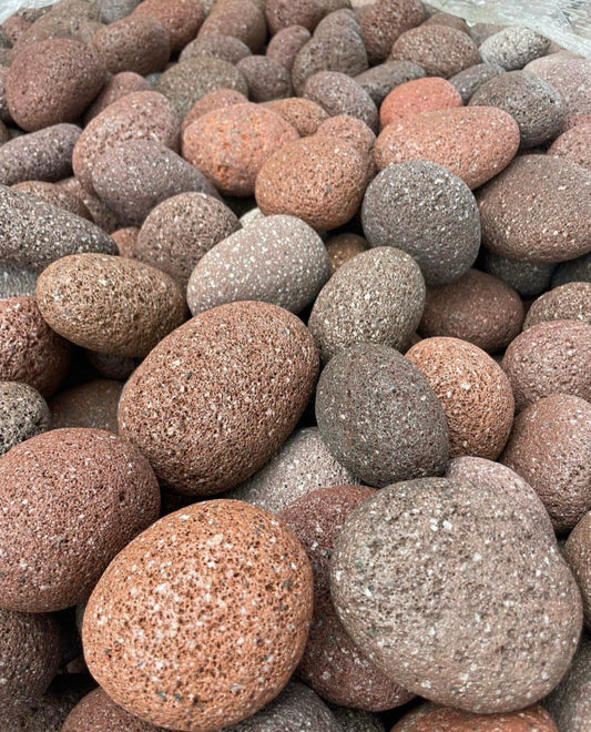 RED LAVA PEBBLES (40lbs bag)